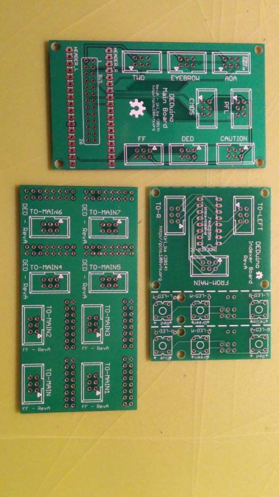one of each board - As delivered
